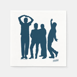 Seinfeld Group Silhouette Graphic Napkin