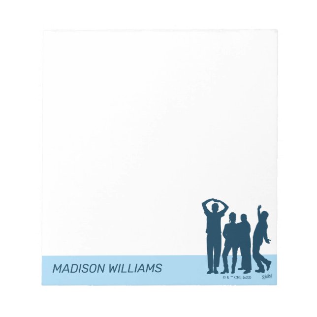 Seinfeld | Group Silhouette Graphic Notepad (Front)