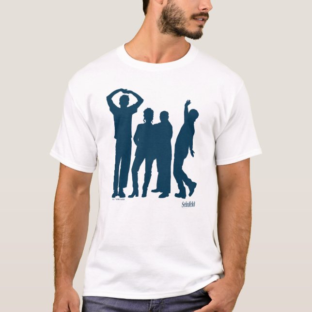 Seinfeld | Group Silhouette Graphic T-Shirt (Front)