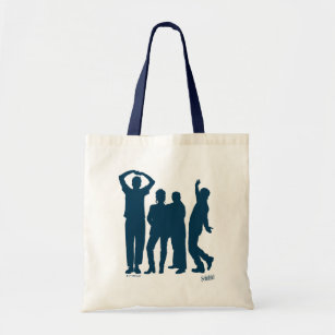Seinfeld   Group Silhouette Graphic Tote Bag