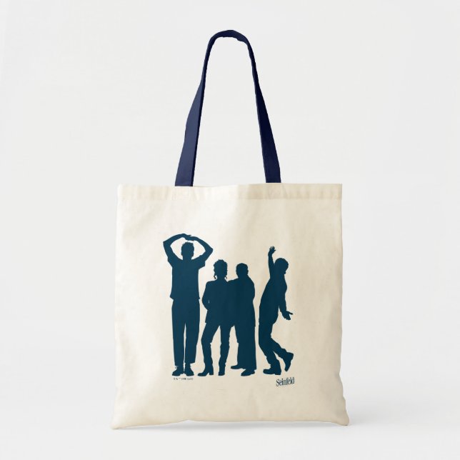 Seinfeld | Group Silhouette Graphic Tote Bag (Front)