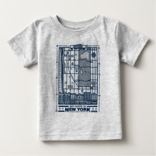 Seinfeld   Hot Spots of New York Map Baby T-Shirt