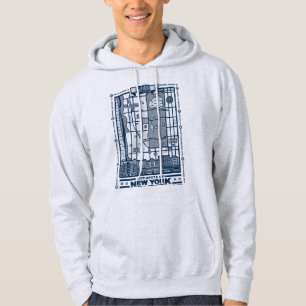 Seinfeld   Hot Spots of New York Map Hoodie