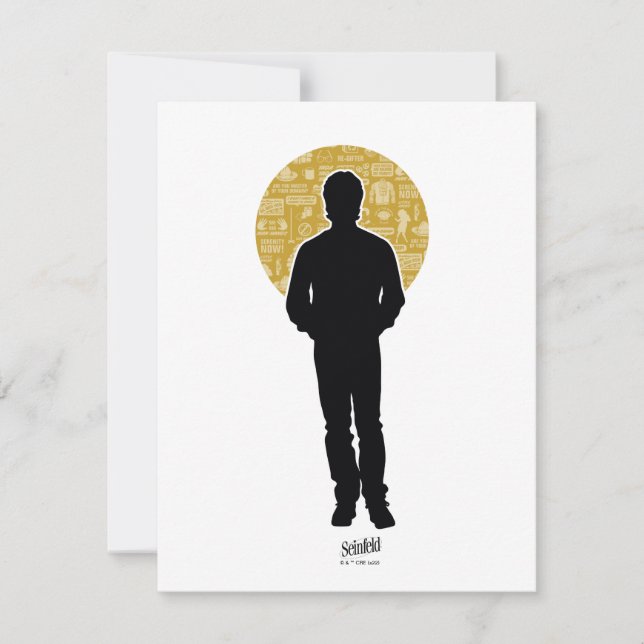 Seinfeld | Jerry Seinfeld Silhouette Card (Front)