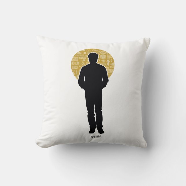 Seinfeld | Jerry Seinfeld Silhouette Cushion (Front)