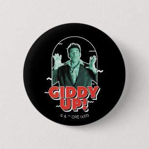 Seinfeld   Kramer - Giddy Up! 6 Cm Round Badge