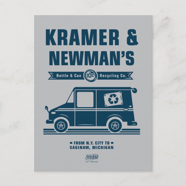 Seinfeld | Kramer & Newman's Recycling Co. Postcard (Front)