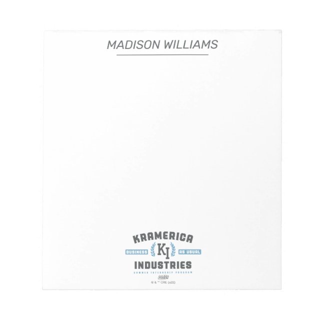 Seinfeld | Kramerica Industries Notepad (Front)