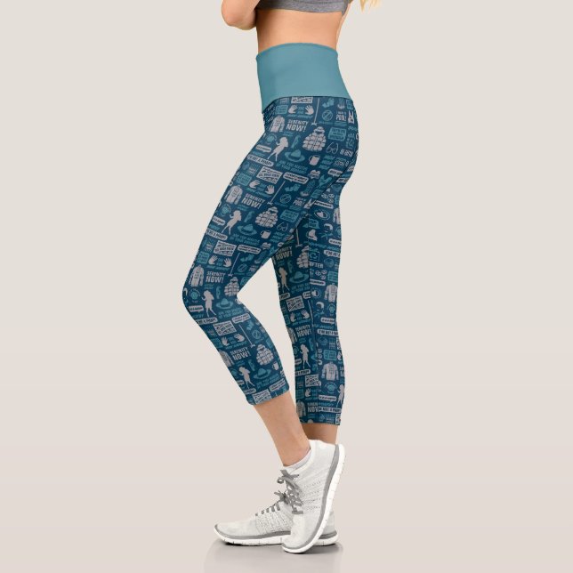 Seinfeld | Meme Pattern Capri Leggings (Left)