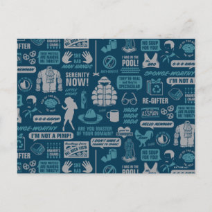 Seinfeld   Meme Pattern Postcard