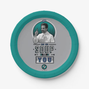 Seinfeld No Soup For You Graphic Paper Plate
