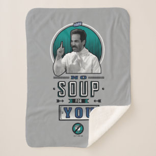Seinfeld   No Soup For You Graphic Sherpa Blanket