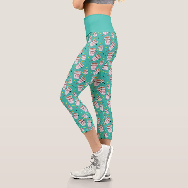 Seinfeld | No Soup For You Pattern Capri Leggings (Left)