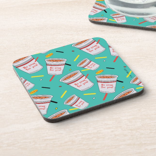 Seinfeld | No Soup For You Pattern Coaster (Left Side)