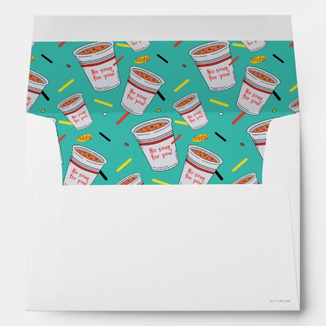 Seinfeld | No Soup For You Pattern Envelope (Back (Bottom))