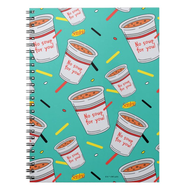 Seinfeld | No Soup For You Pattern Notebook (Front)