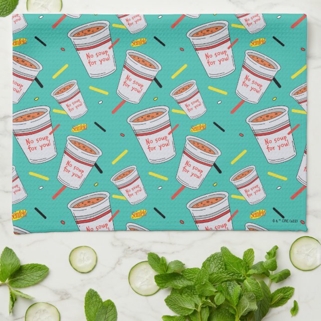 Seinfeld | No Soup For You Pattern Tea Towel (Folded)