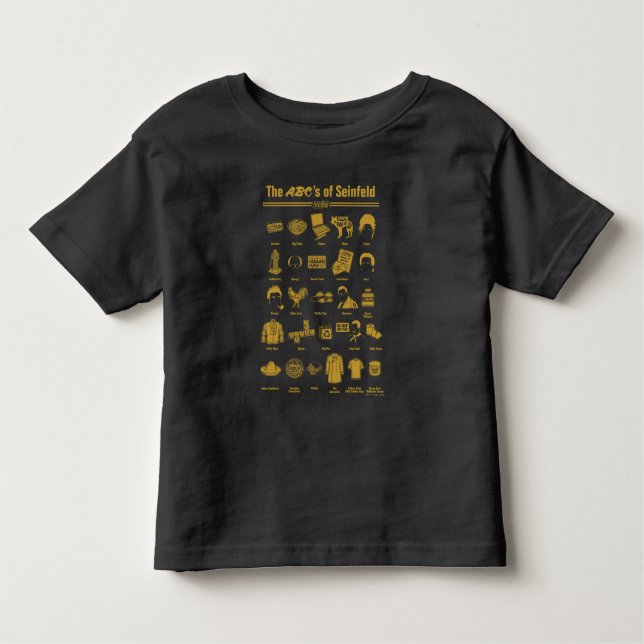 Seinfeld | The ABC's of Seinfeld Infographic Toddler T-Shirt (Front)