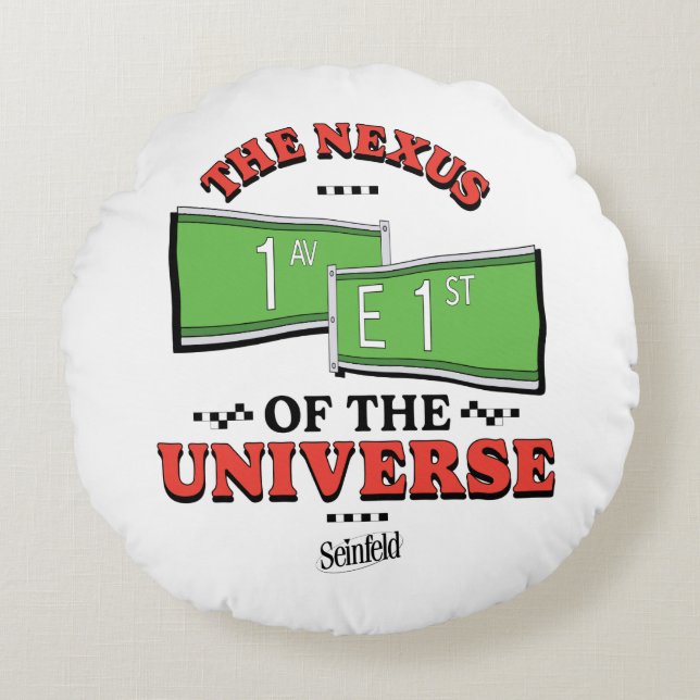 Seinfeld | The Nexus of the Universe Round Cushion (Front)