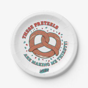 Seinfeld These Pretzels are Making Me Thirsty Paper Plate