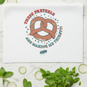 Seinfeld   These Pretzels are Making Me Thirsty Tea Towel