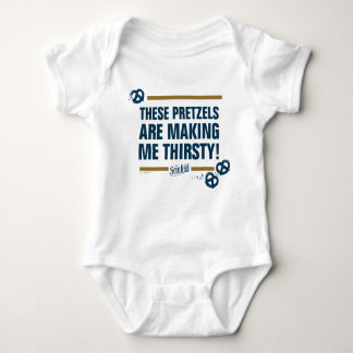 Seinfeld | "These Pretzels" Typography Graphic Baby Bodysuit
