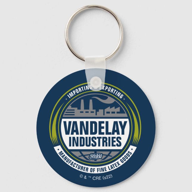 Seinfeld | Vandelay Industries Logo Key Ring (Front)