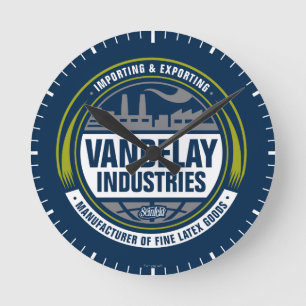 Seinfeld   Vandelay Industries Logo Round Clock