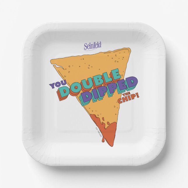 Seinfeld | You Double Dipped the Chip Paper Plate (Front)