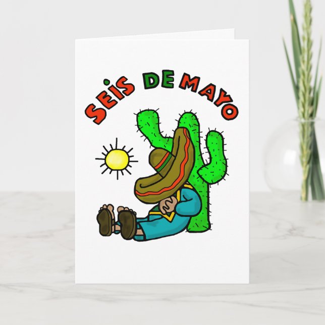Seis de Mayo Day Afer Cinco de Mayo Card (Front)