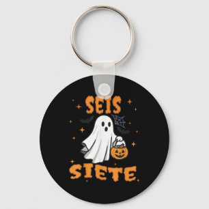 Seis Siete Spanish Halloween 67 Boys Kids Six Seve Key Ring