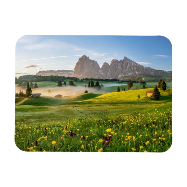 Seiser Alm, Dolomite Alps, Italy Magnet (Horizontal)