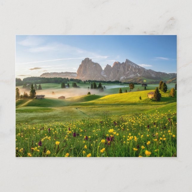 Seiser Alm, Dolomite Alps, Italy Postcard (Front)