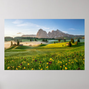 Seiser Alm, Dolomite Alps, Italy Poster