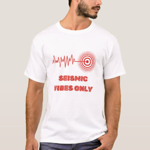 Seismic Vibes Only – Earthquake Chart Graphic Tee