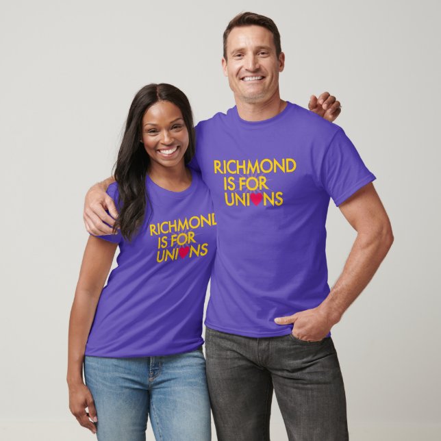 SEIU Virginia 512 Richmond is for unions on strike T-Shirt (Unisex)