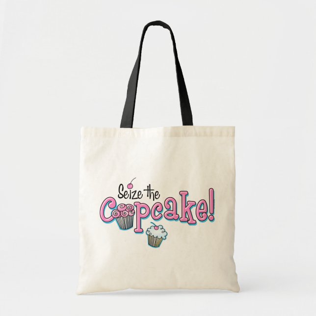 Seize The Cupcake Tote Bag (Front)