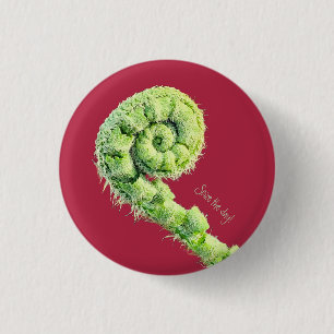 Seize the day 3 cm round badge