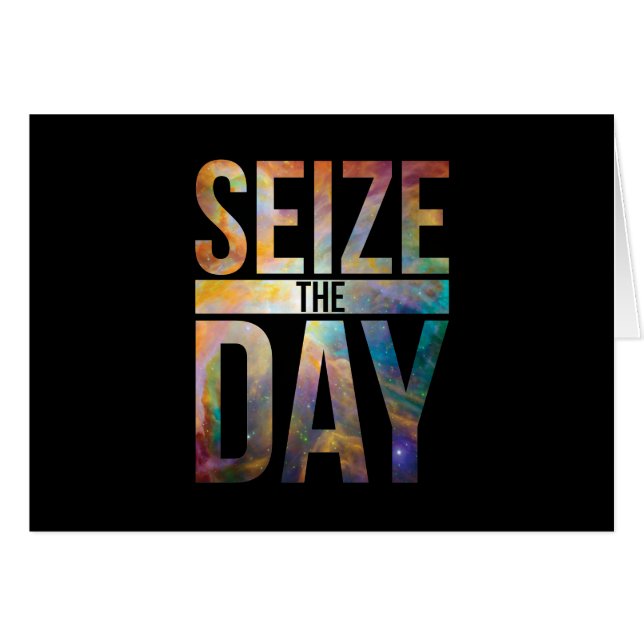 Seize the Day Black (Front Horizontal)