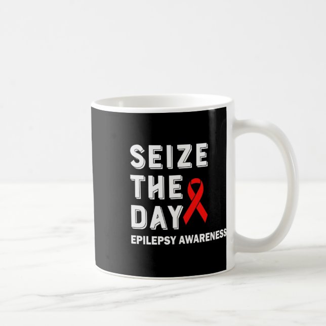 Seize The Day Epilepsy Awareness  Coffee Mug (Right)