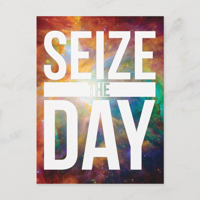 Seize the Day Nebula Postcard (Front)