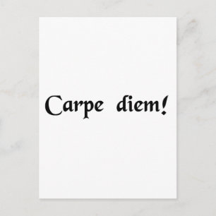 Seize the day. postcard