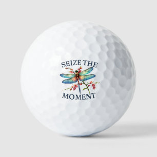 Seize The Moment - Artistic Dragonfly Golf Balls
