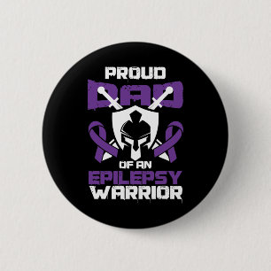 Seizure Disorder Awareness Proud Dad Of Epilepsy W 6 Cm Round Badge