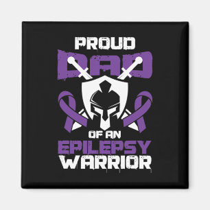 Seizure Disorder Awareness Proud Dad Of Epilepsy W Magnet