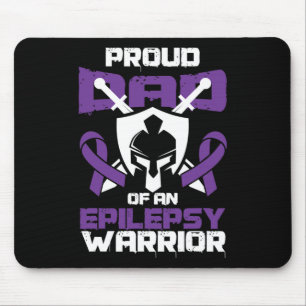 Seizure Disorder Awareness Proud Dad Of Epilepsy W Mouse Pad