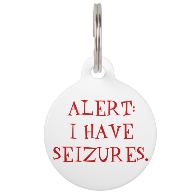 Seizures (Epilepsy) Medical Alert Dog Tag (Front)
