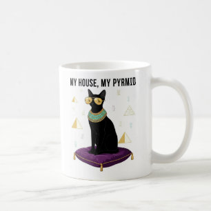 Sekhment Egyptian Cat Bastet Goddess Pyramid Coffee Mug