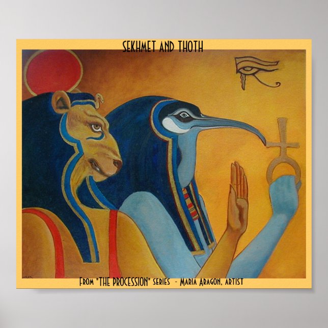 Sekhmet and Thoth Poster (Front)