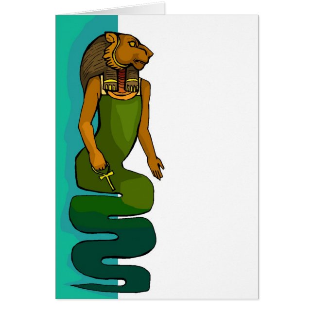 Sekhmet Blank Card (Front)